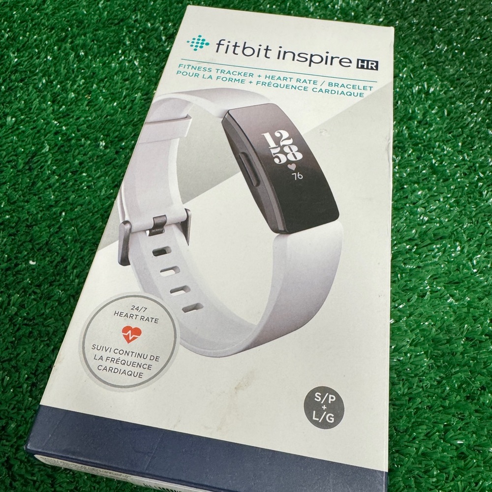 Fitbit Inspire HR Smartwatch - White and Black
